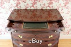 TOP QUALITY White Furniture Company Solid Mahogany Inlaid Bow Front Chest
