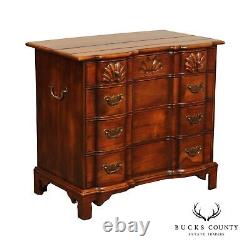 Theodore Alexander Chippendale Style Mahogany Block Front Chest