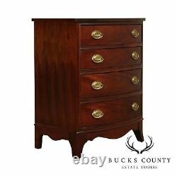 Thomasville Mahogany Collection Hepplewhite Style Bow Front Chest Nightstand