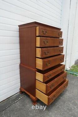 Traditional Carved Extra Tall Chest of Drawers by Rway 2036