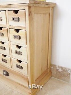 Unfinished Cabinet multi drawer chest 13 drawers assembled vintage chest