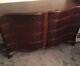 Union National Antique American Federal Bowfront Double Chest Of Drawers Dresser