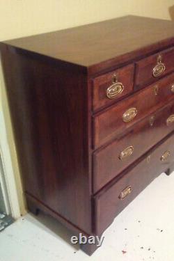 VERY FINE MAHOGANY CHEST OF DRAWERS, ENGLISH, 1770 or EARLIER. NEWLY RESTORED