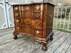 VTG Councill Craftsman Mahogany Block Front Chippendale Chest Ball & Claw Feet