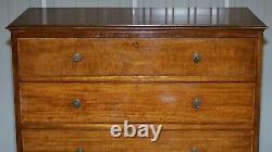 Very Rare Howard & Son's Victorian Chest Of Drawers Hidden Silver Wear Cupboard