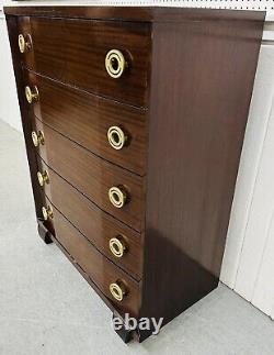 Vintage Art Deco Mahogany High Chest