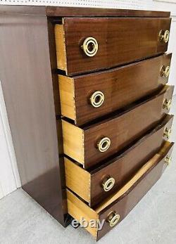 Vintage Art Deco Mahogany High Chest