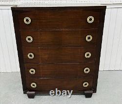 Vintage Art Deco Mahogany High Chest