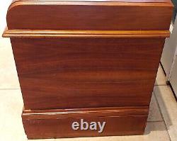 Vintage Art Deco Waterfall Cedar Chest Mahogany Gorgeous! LOCAL PHX PICKUP ONLY