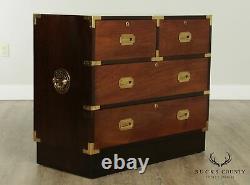 Vintage Asian Style Mahogany, Elm Wood Campaign Chest