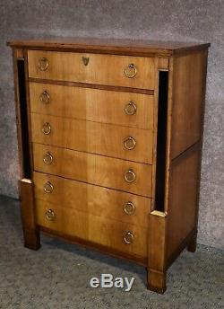 Vintage Baker French Empire Style Five Drawer Chest