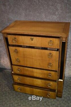 Vintage Baker French Empire Style Five Drawer Chest