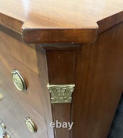 Vintage Baker Furniture Empire Style Mahogany Chest, By B. Altman 5th Avenue