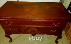 Vintage Caswell-Runyan Mahogany Chippendale Lowboy Cedar Chest