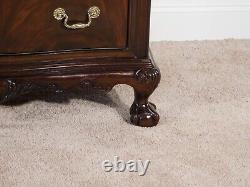 Vintage Drexel Heritage Flame Mahogany Serpentine Ball & Claw Highboy Tall Chest