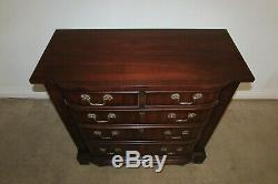 Vintage Drexel Wallace Nutting Mahogany Bachelors Chest, Oversize Nightstand