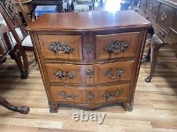 Vintage FRENCH Mahogany BRONZE Mounted 4 Draw? Bachelors CHEST Dresser COMMODE