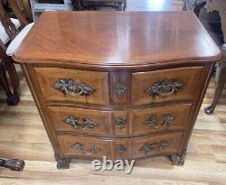 Vintage FRENCH Mahogany BRONZE Mounted 4 Draw? Bachelors CHEST Dresser COMMODE