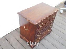 Vintage Henkel Harris chest of drawers dresser nightstand mahogany bed bedroom