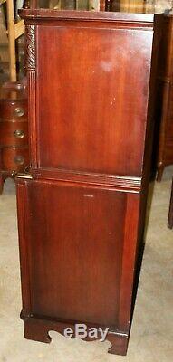 Vintage Huntley Furniture Mahogany 6-Drawer Chest on Chest