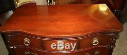 Vintage Huntley Furniture Mahogany 6-Drawer Chest on Chest