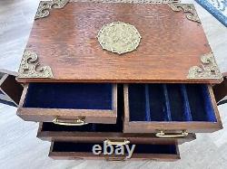Vintage Japanese Tansu jewelry box, storage, chest