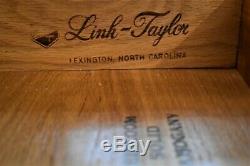 Vintage Link-Taylor Mahogany Highboy Dresser Chest