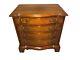 Vintage Link Taylor Solid Mahogany Four Drawer Serpentine Bachelors Chest