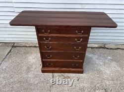 Vintage Mahogany Drop Leaf Server / Silver Chest of Drawers Small Buffet