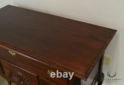 Vintage Mahogany Queen Anne Low Boy Style Blanket Chest