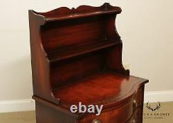 Vintage Mahogany Serpentine Bachelors Chest, Bookcase Top