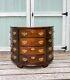 Vintage Mahogany Traditional Demilune Console Chest