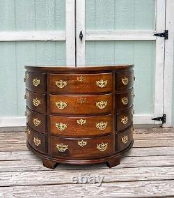 Vintage Mahogany Traditional Demilune Console Chest