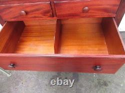 Vintage Sheraton'' SOLID MAHOGANY Chest of Drawers Dresser-QUALITY/DOVETAILED