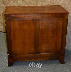 Vintage Stuart Swan Inlaid Mahogany Regency Style Four Drawer Chest of Drawers