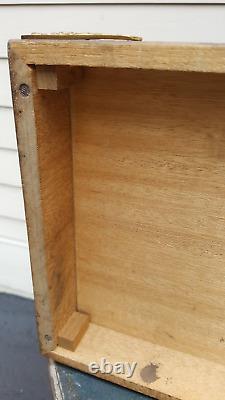 Vintage mahogany 10 drawer chest fighting cocks on top brass ormulu 25x11x8