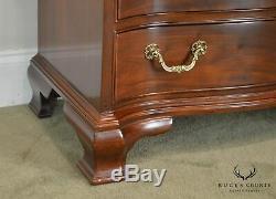 Wellington Hall Chippendale Style Pair Mahogany Chests Nightstands