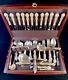Westmorland Sterling George & Martha Silverware & Mahogany Chest 117 pieces