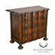 William and Mary Style Custom Mahogany Serpentine Chest of Drawers
