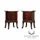 Williamsport Furniture Co. Vintage Mahogany Pair 3 Drawer Chests Nightstands