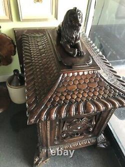 Wooden carved Mahogany Hope Chest